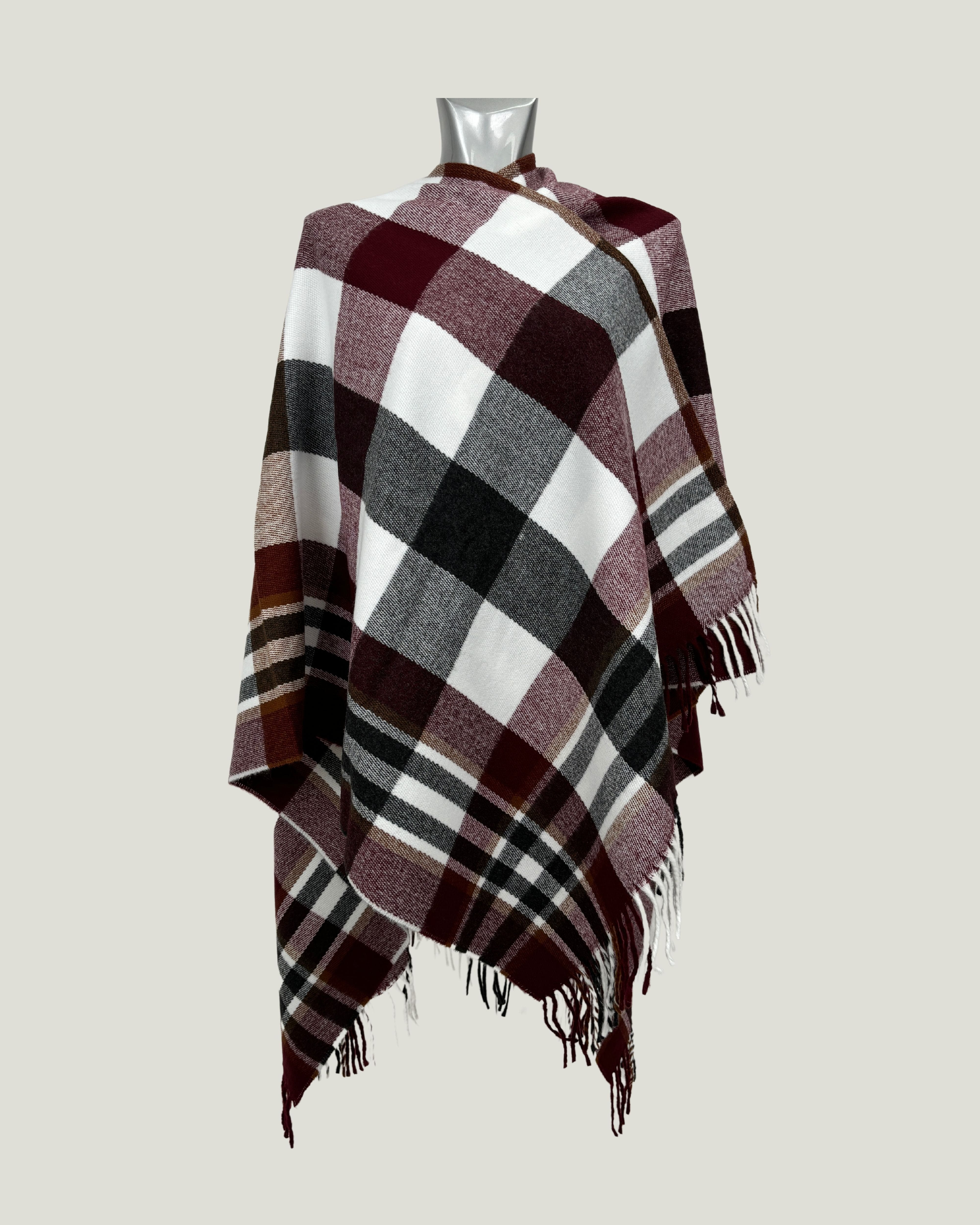 Poncho 975 Bordeaux - Antracite - Ottico