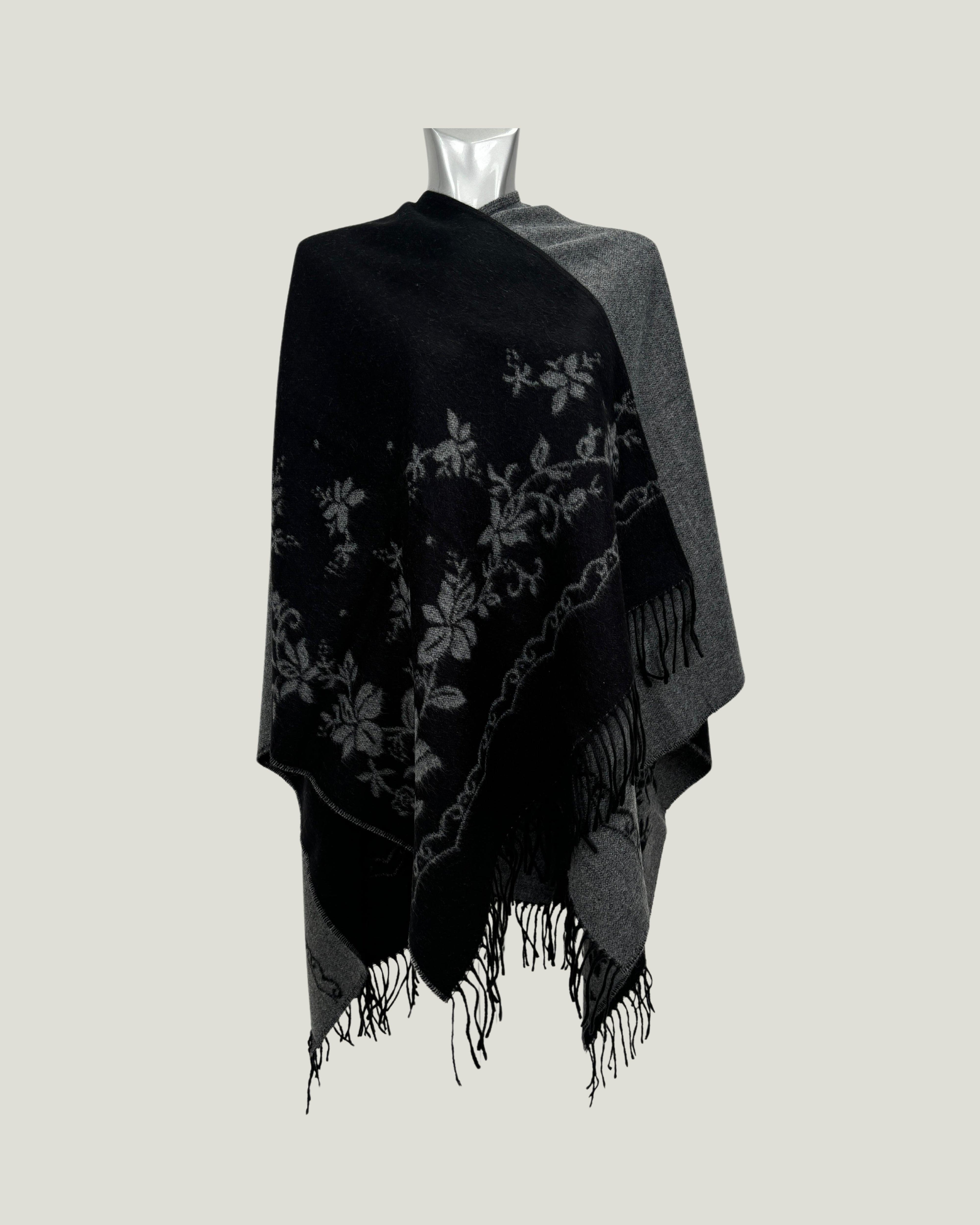 Poncho 938 Nero - Grigio