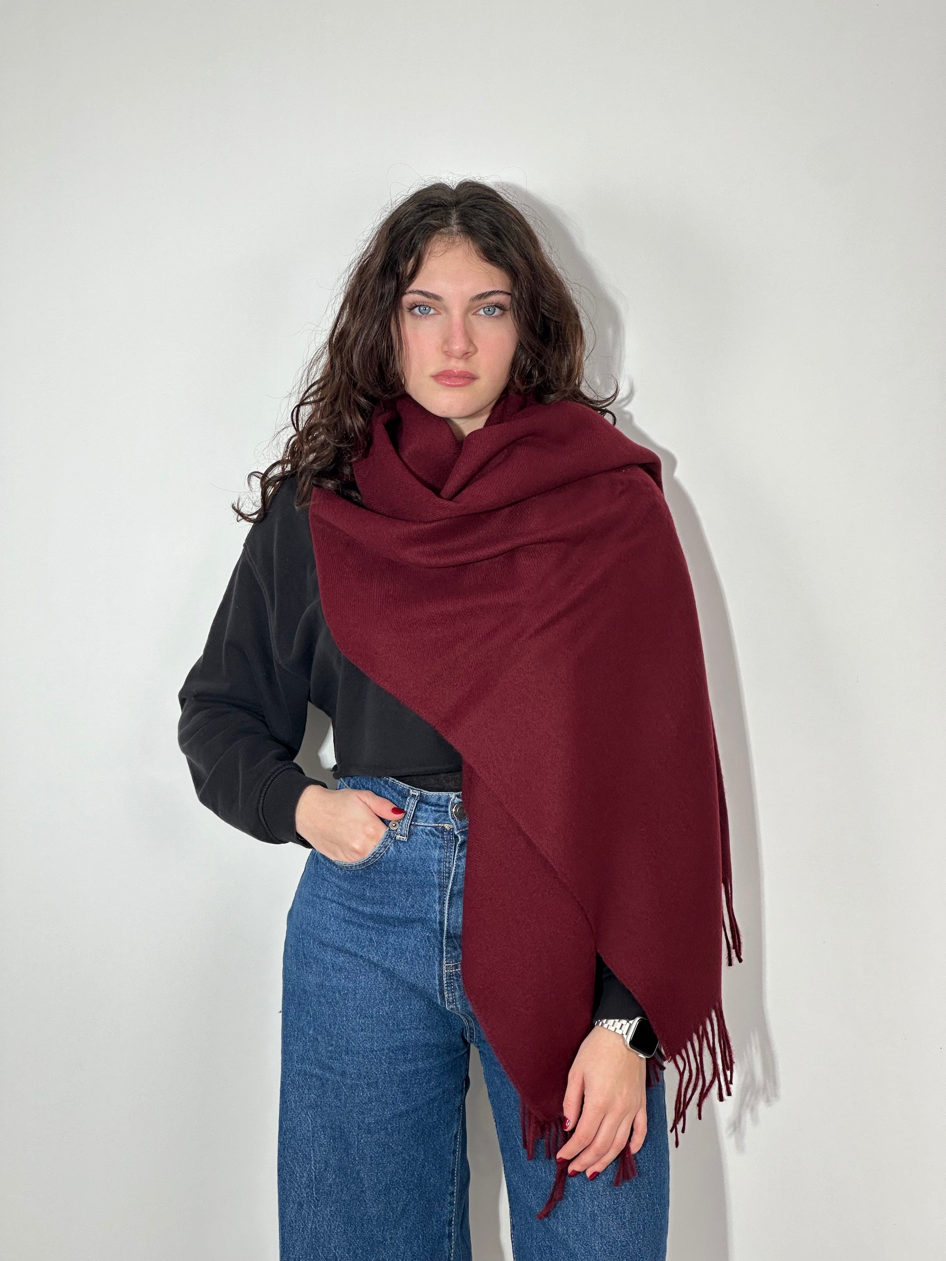 Stola Tinta Unita - Bordeaux