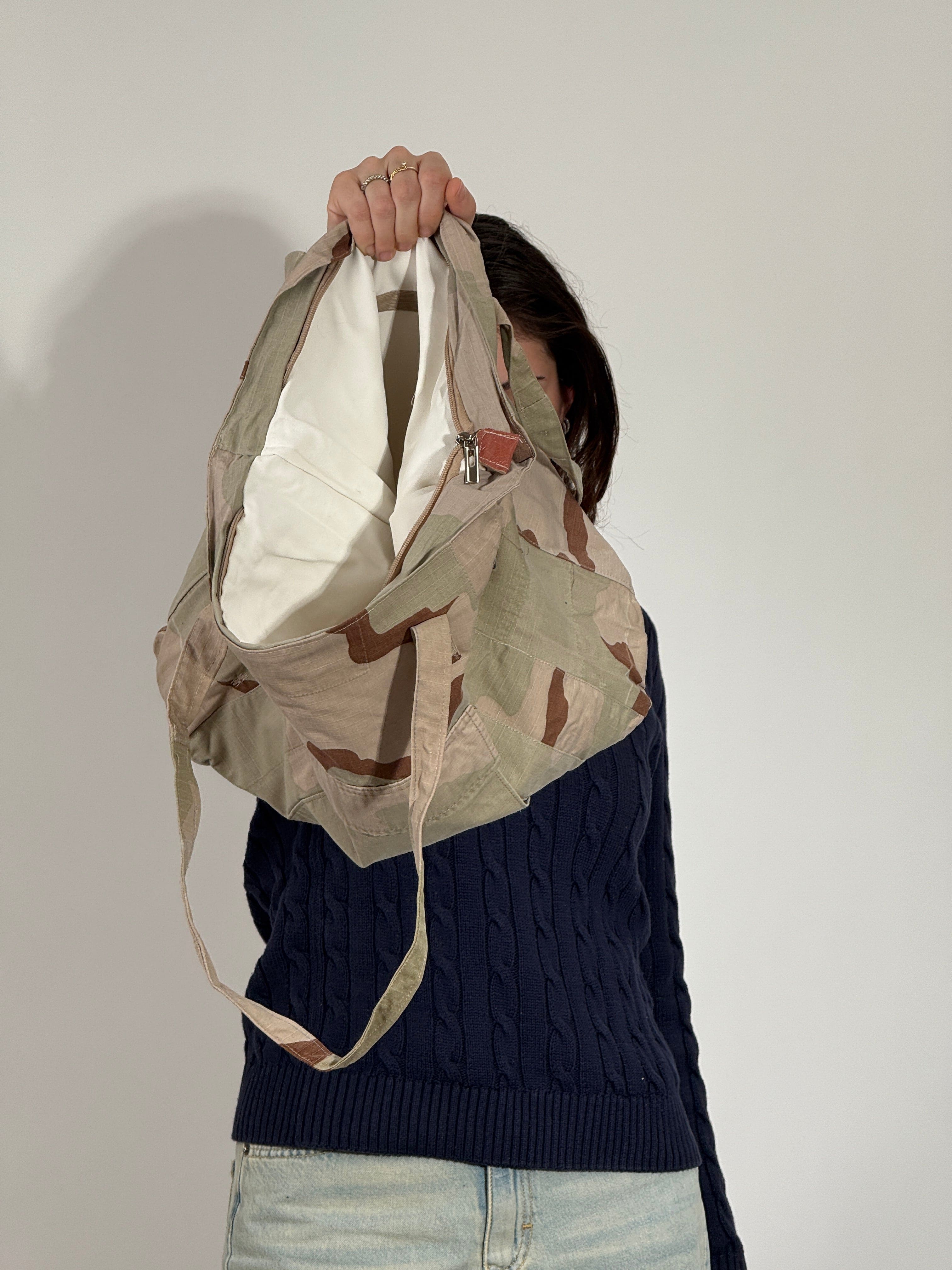 4007 Borsa Jeans Mimetico Deserto