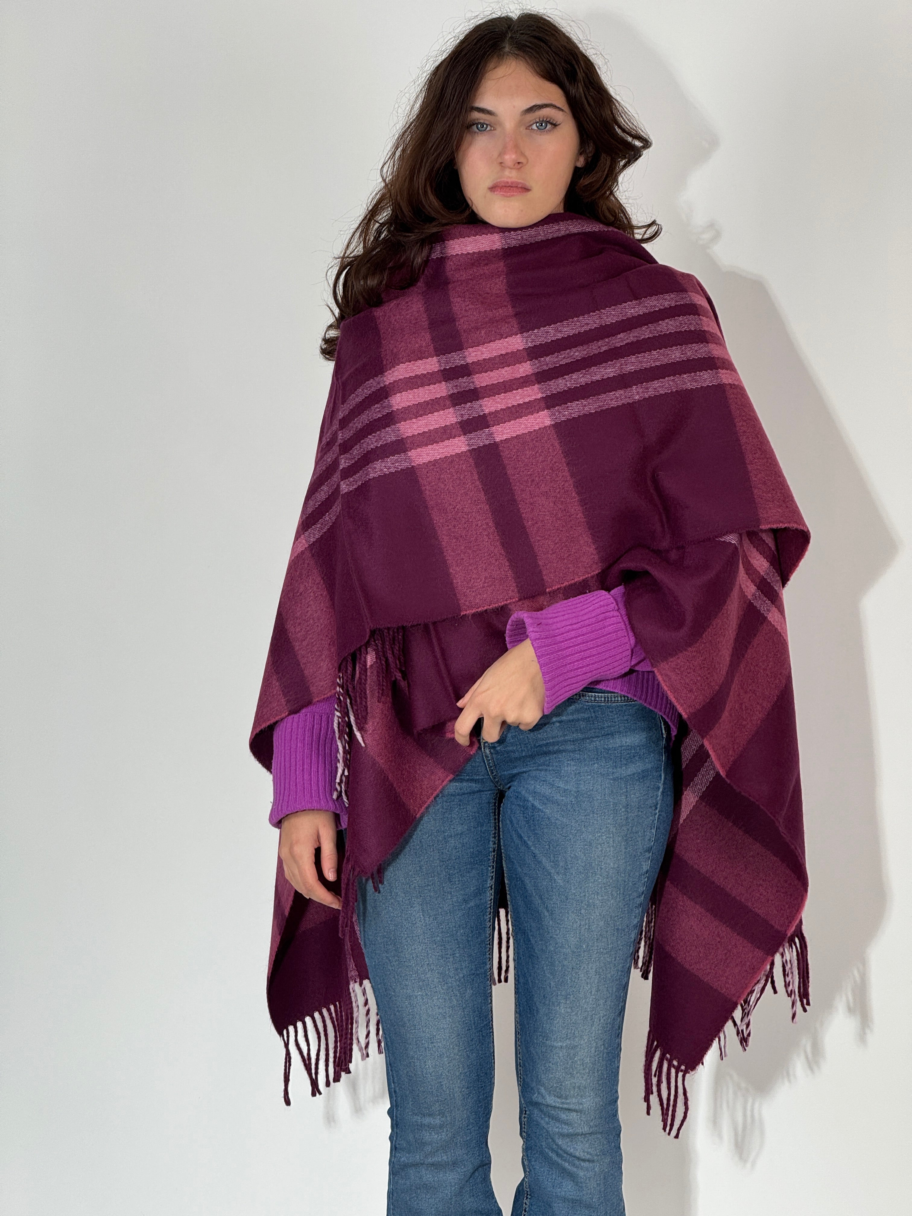 Poncho 1017 Lampone - Orchidea - Mosto