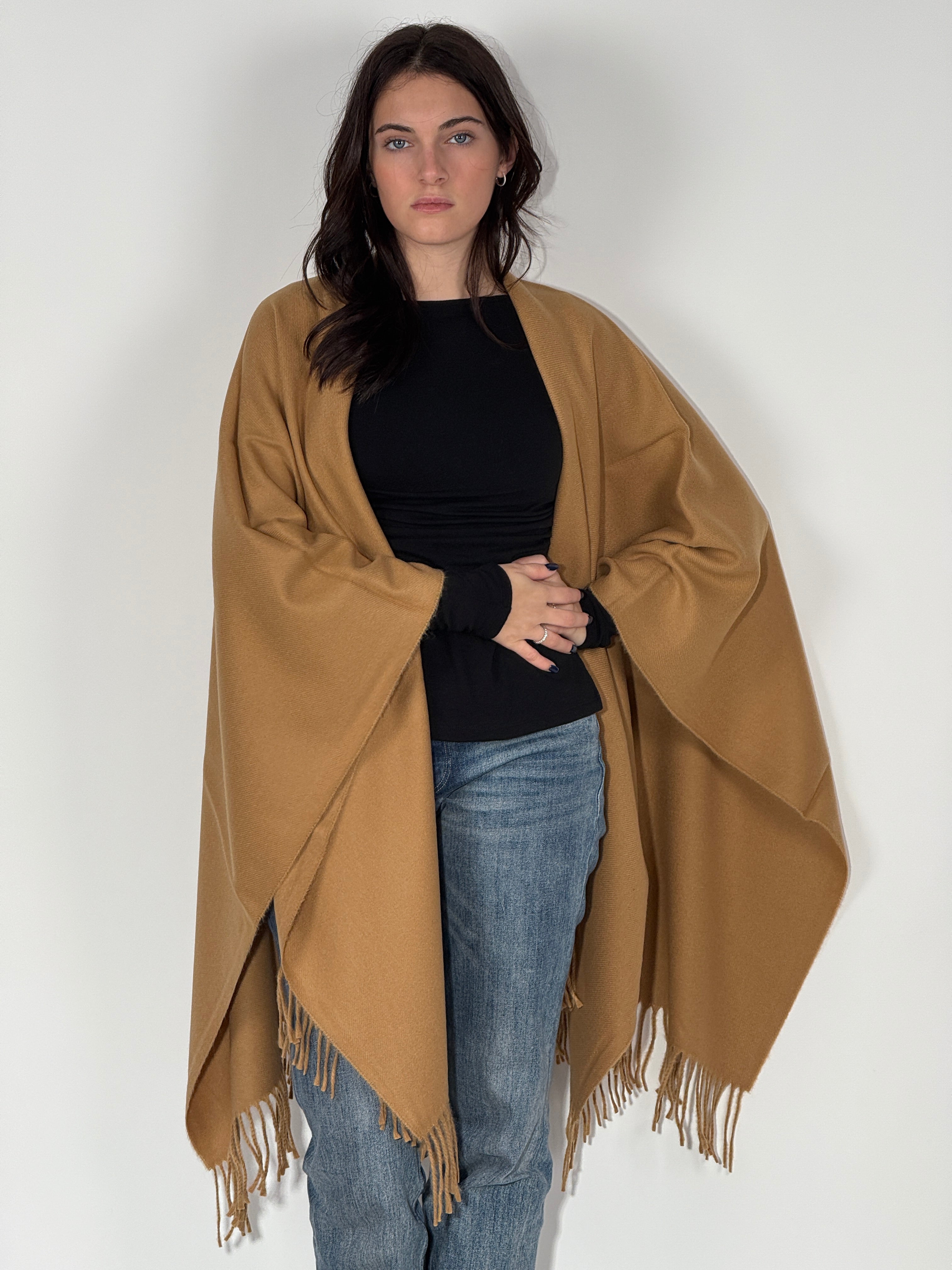 Poncho unito 1024 Cammello