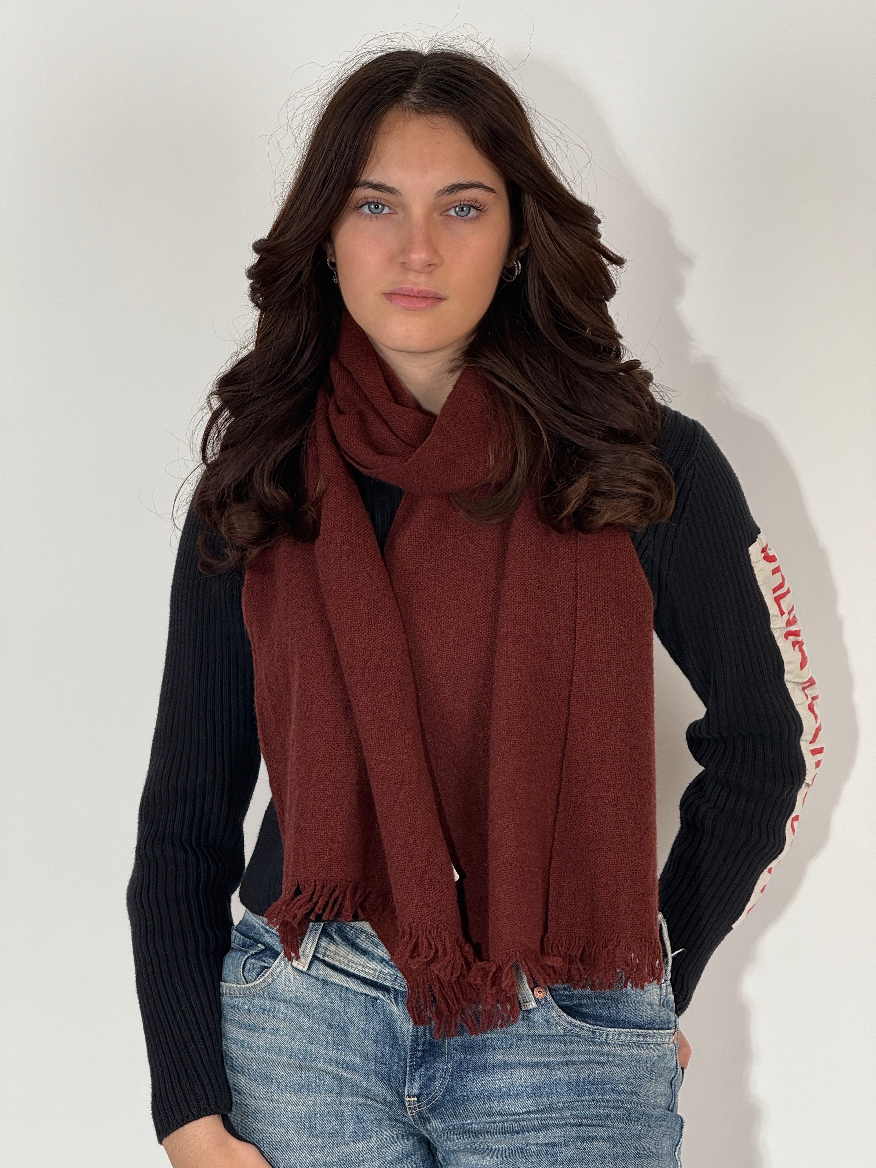 Sciarpa 100% Cashmere - Bordeaux