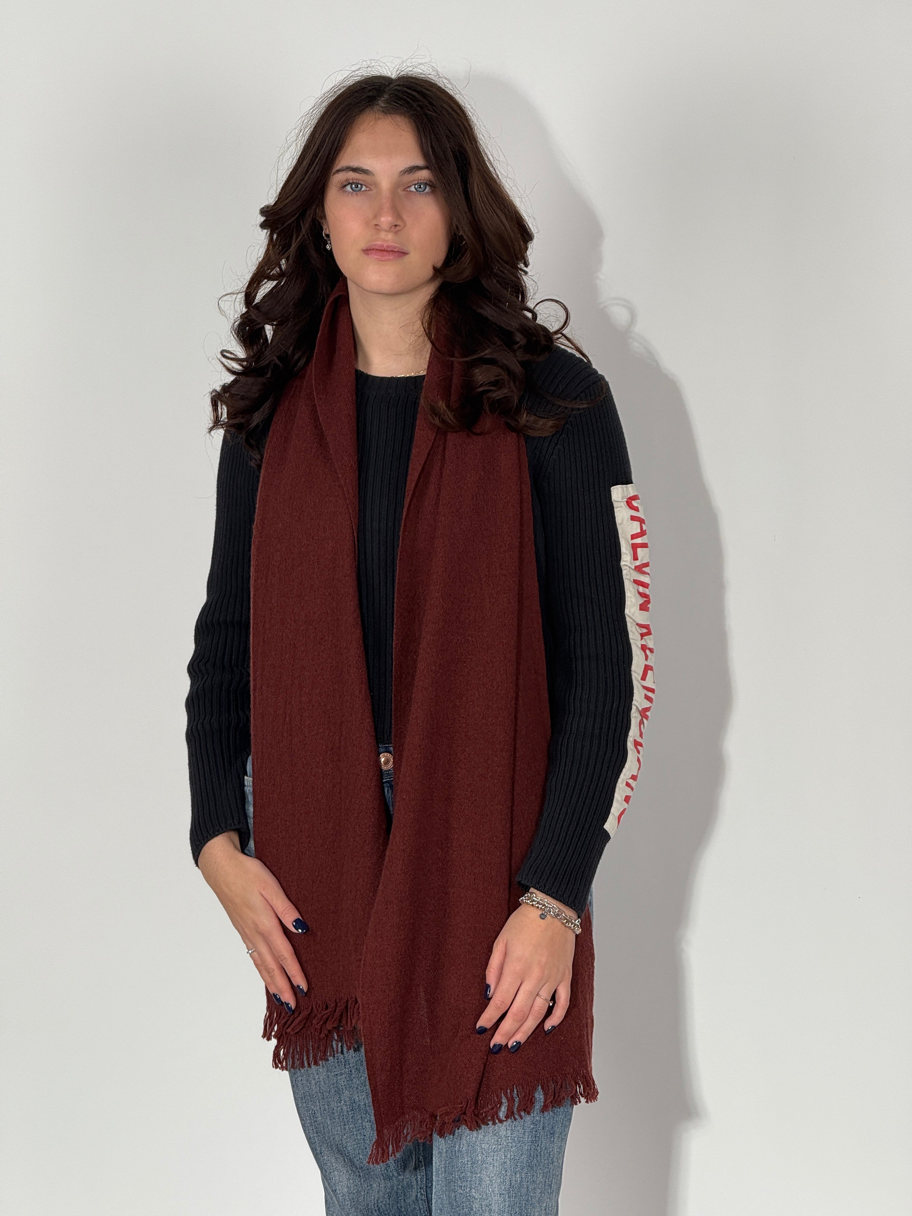 Sciarpa 100% Cashmere - Bordeaux