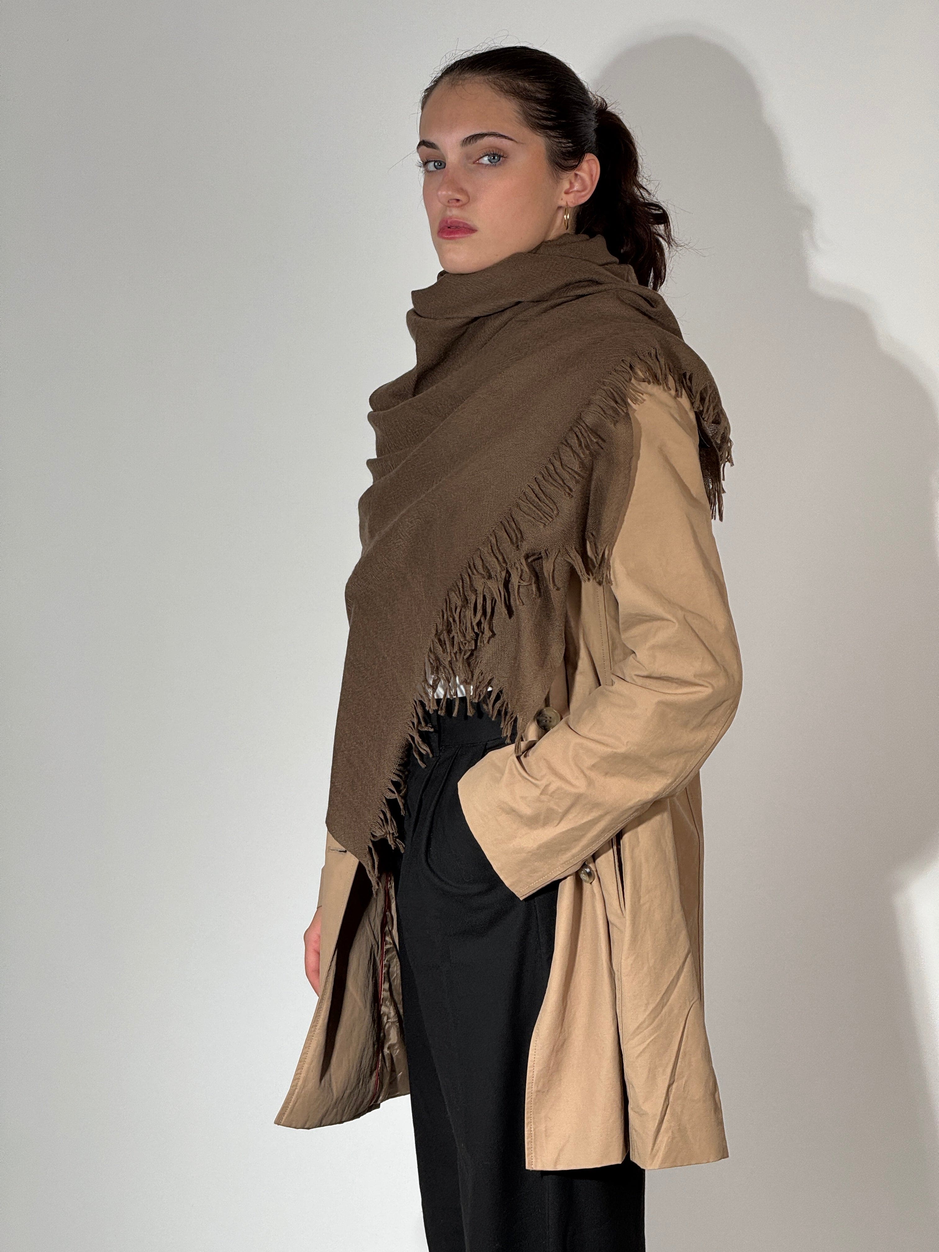 Stola 100% Cashmere Tortora