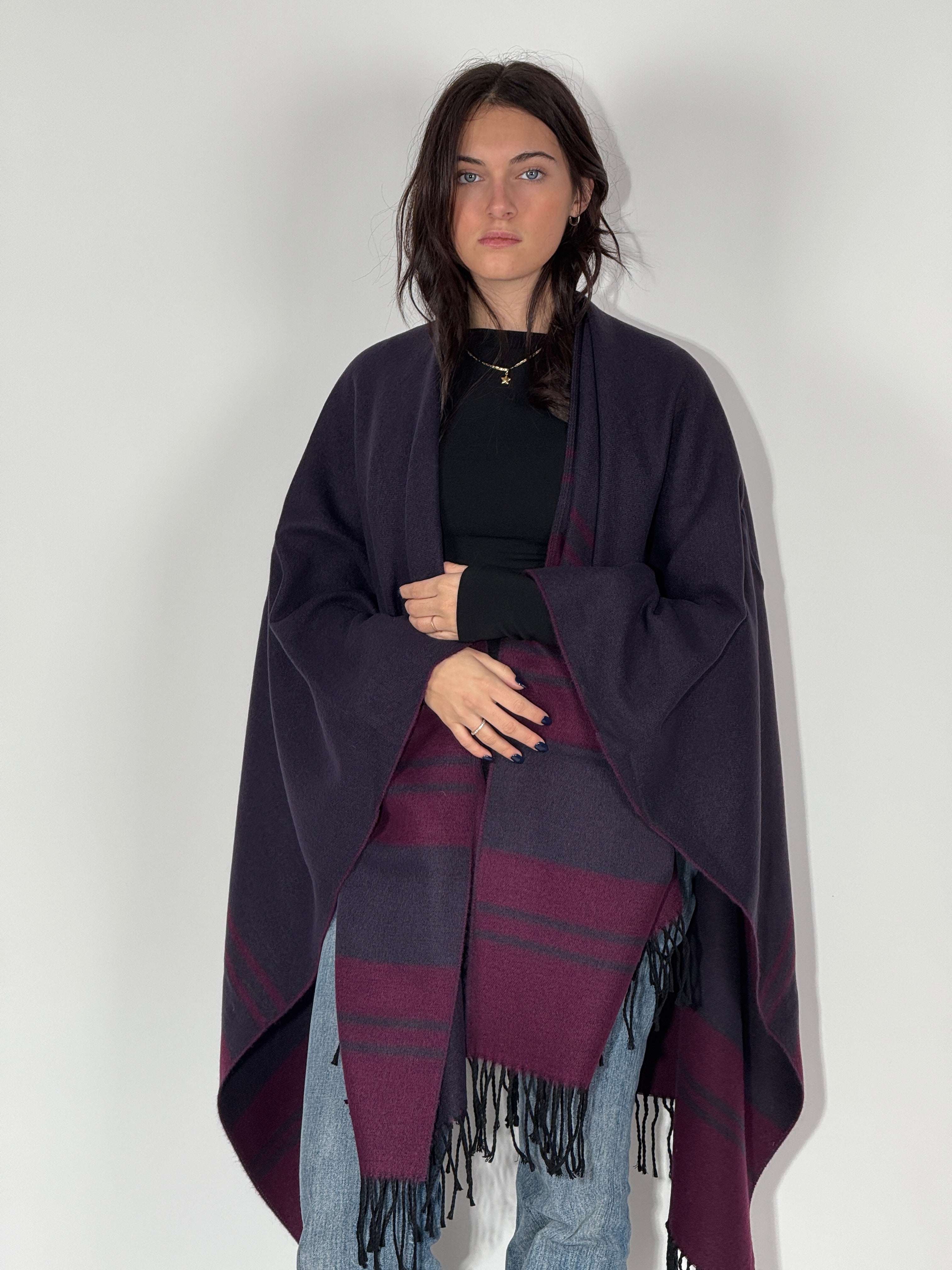 Poncho Doubleface 970 Mirtillo