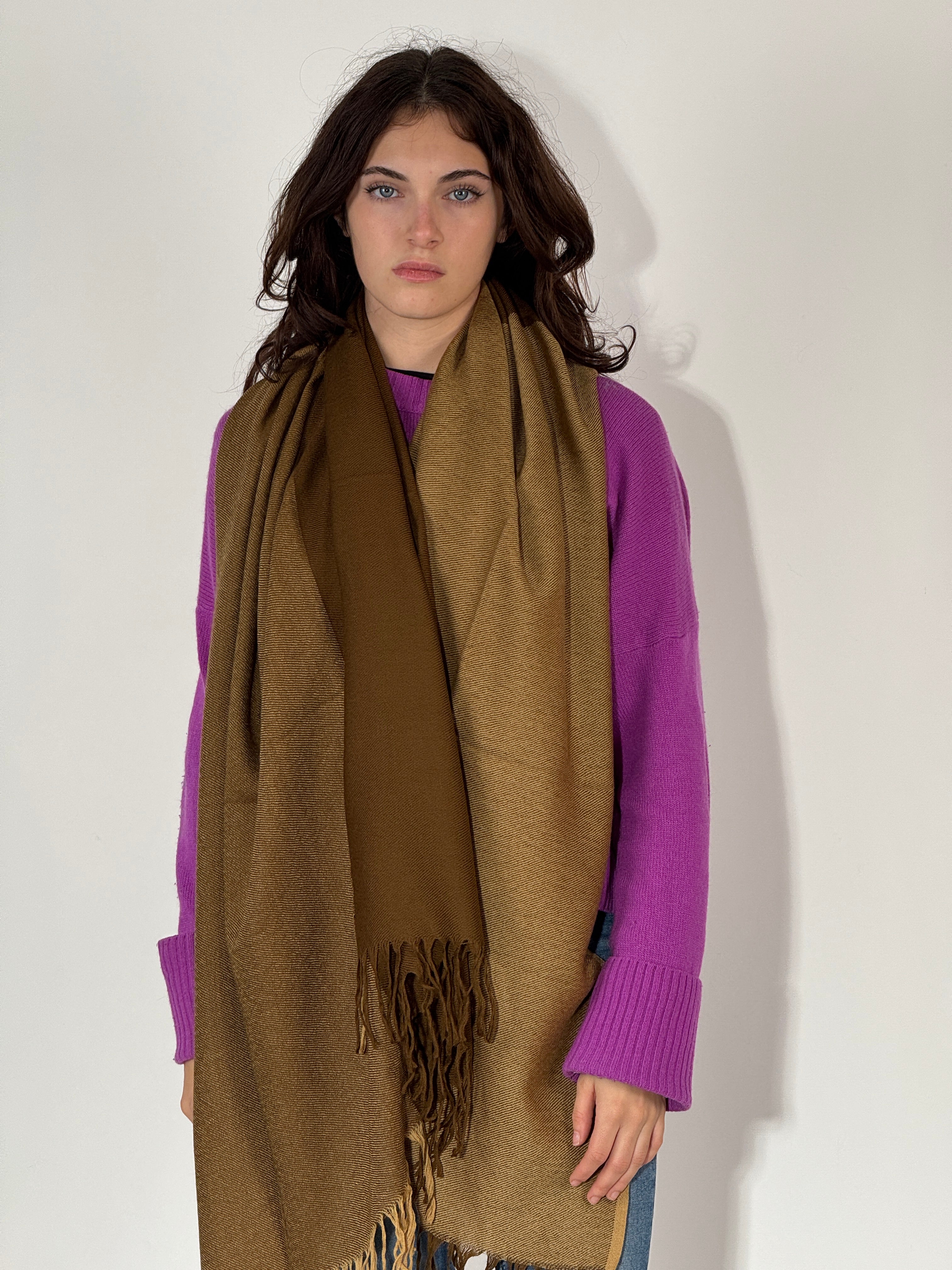 Stola 100% Cashmere Sigaro - Cammello