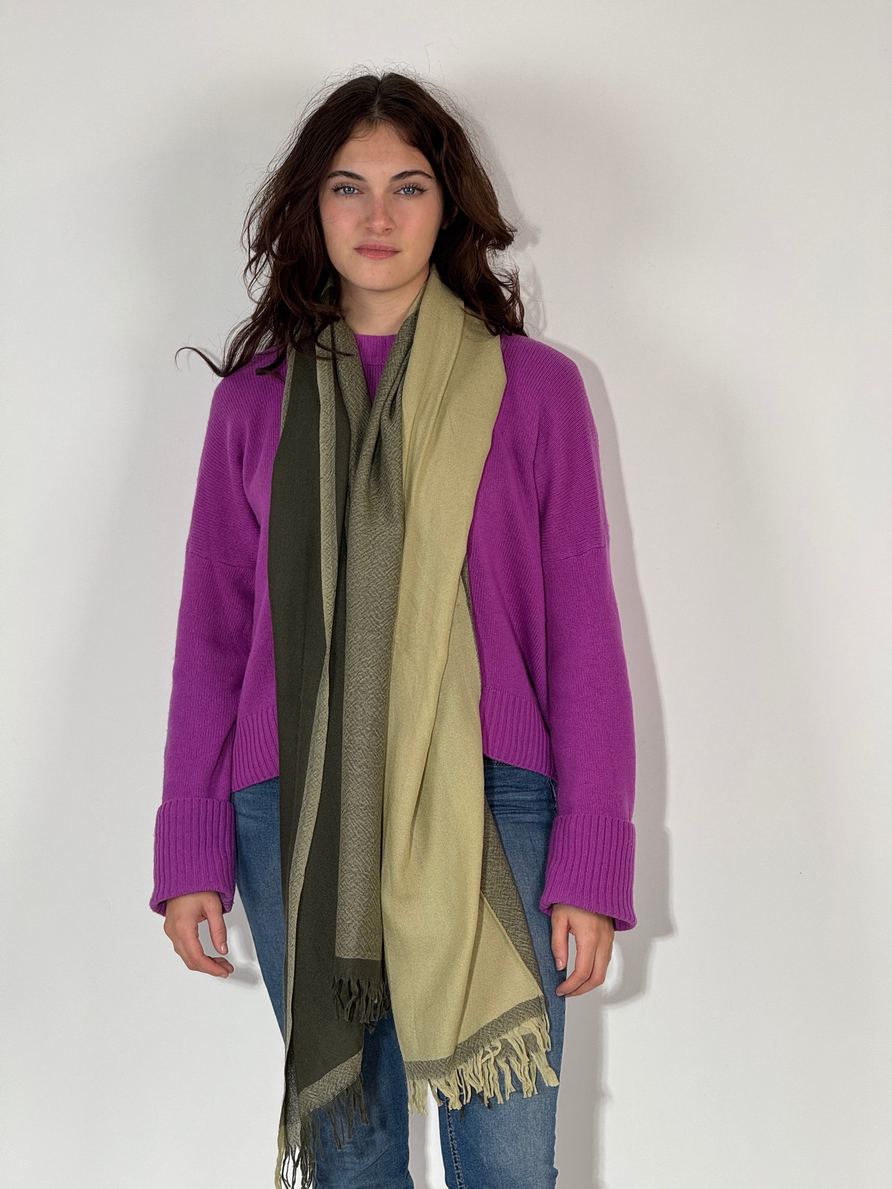 Stola 100 % Cashmere Tiglio - Verdino