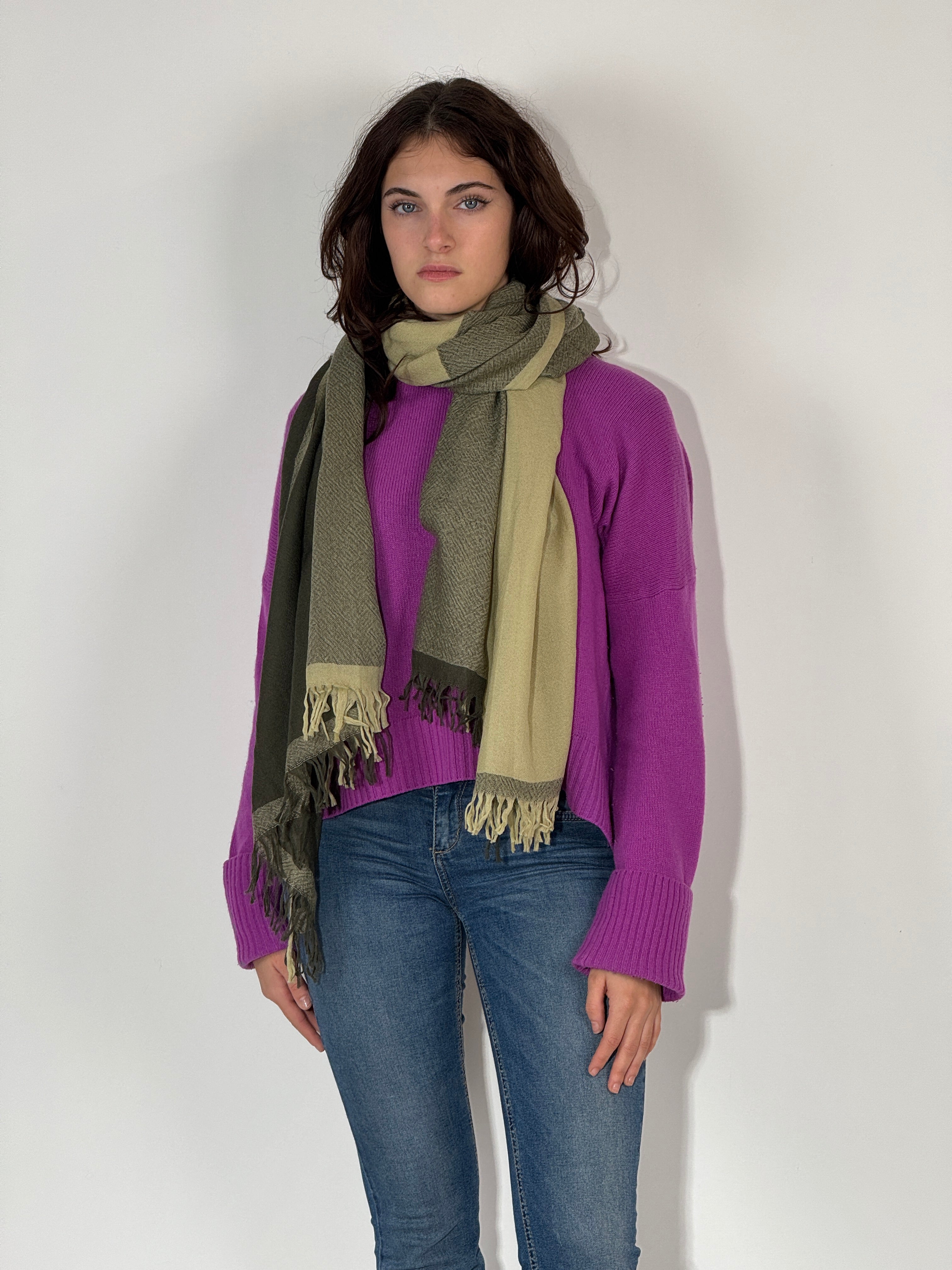 Stola 100 % Cashmere Tiglio - Verdino