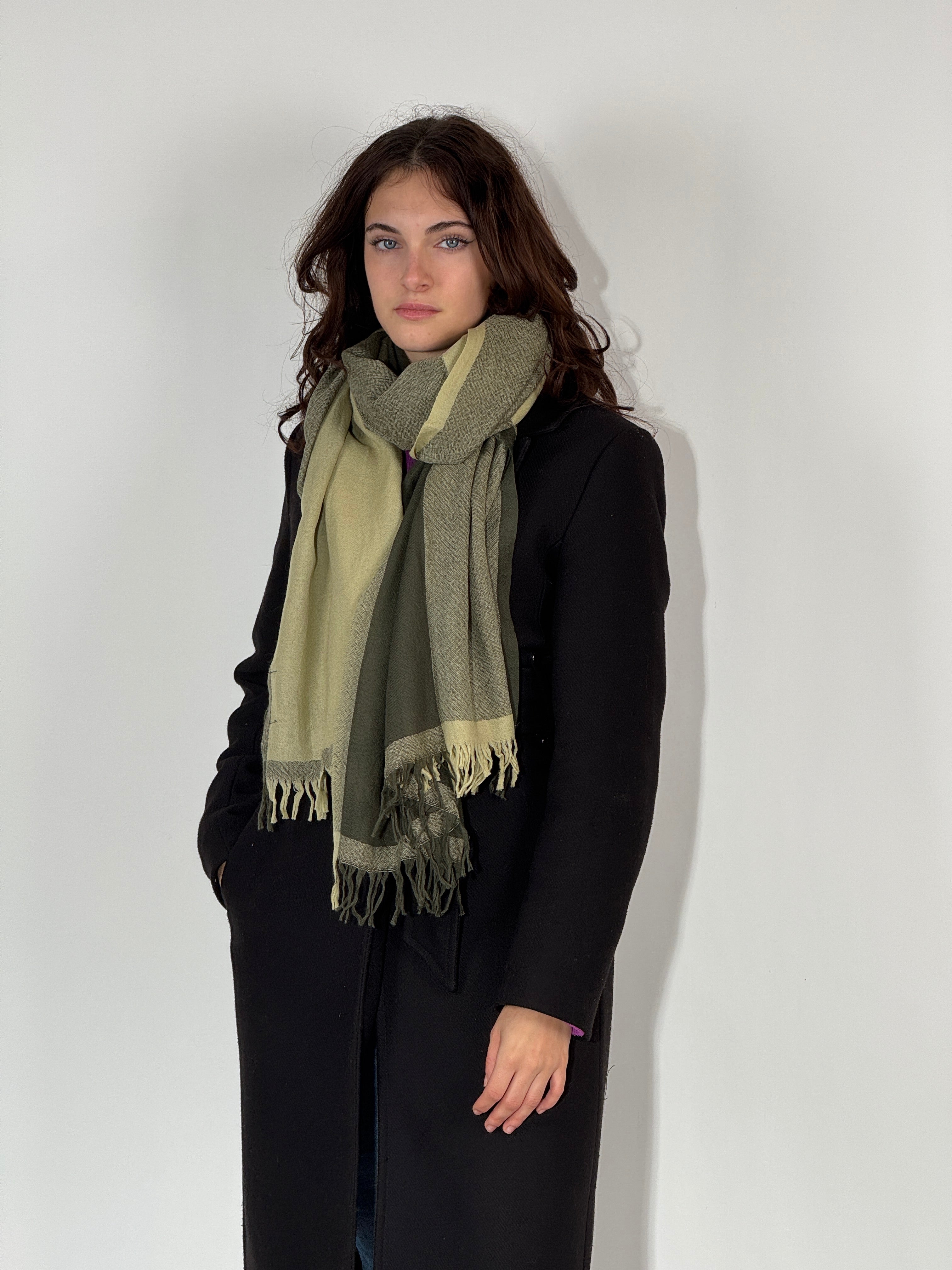 Stola 100 % Cashmere Tiglio - Verdino