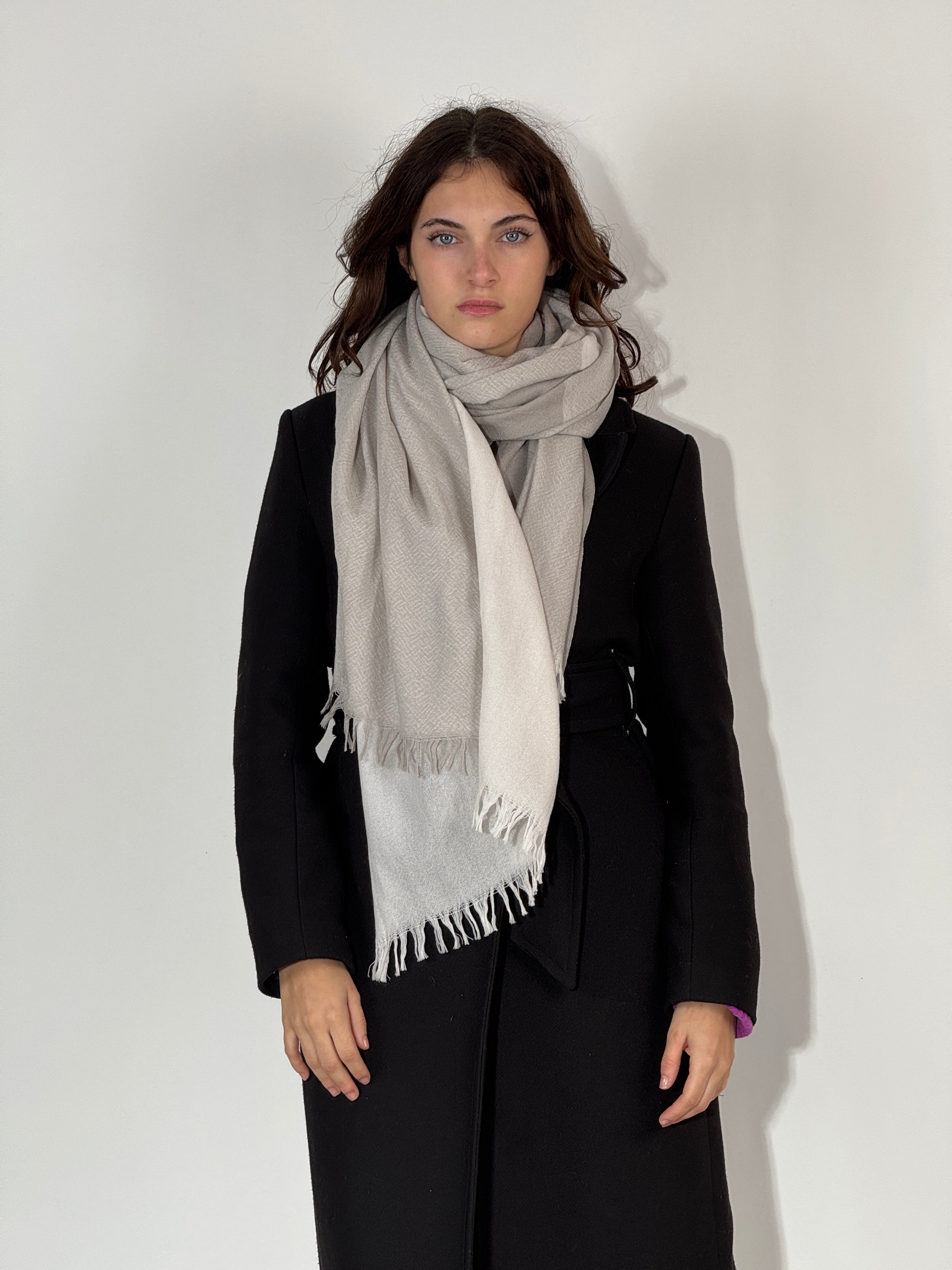 Stola 100% Cashmere Perla - Ghiaccio